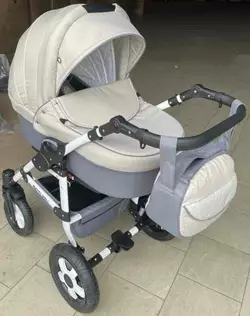 Коляска для дітей Saturn НОВА № 0140-С002 СВ (1) колір СІРИЙ, БІЛА РАМА Коляска для дітей Saturn НОВА № 0140-С002 СВ (1) колір СІРИЙ, БІЛА РАМА