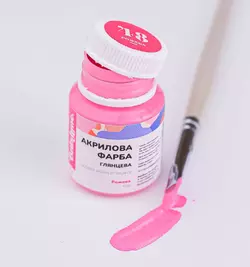 Акрилова фарба глянцева Рожева 20мл Акрилова фарба глянцева Рожева 20мл