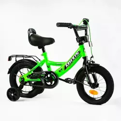Велосипед 12"" дюймів 2-х колісний ""CORSO"" MAXIS CL-12245 (1) ручне гальмо, дзвіночок, сидіння з ручкою, додаткові колеса, ЗІБРАНИЙ НА 75% у коробці