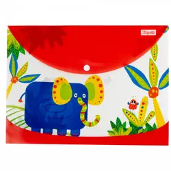 Папка-конверт 1 Вересня А4 на кнопці "Zoo Land" Папка-конверт 1 Вересня А4 на кнопці "Zoo Land"