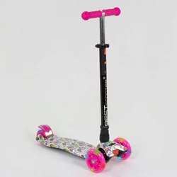 Самокат А 25598 /779-1341 MAXI ""Best Scooter"" (1) пластмасовий, 4 колеса PU, СВІТЛО, трубка керма алюмінієва, d = 12 см, в коробці Самокат А 25598 /779-1341 MAXI ""Best Scooter"" (1) пластмасовий, 4 колеса PU, СВІТЛО, трубка керма алюмінієва, d = 12 см, в коробці