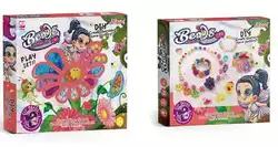 Набір бісеру 338-1054 (120/2) 2 види, різні види намистин, ниточка, в коробці Набір бісеру 338-1054 (120/2) 2 види, різні види намистин, ниточка, в коробці