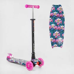 Самокат 779-2307 MAXI ""Best Scooter"" (1) пластмасовий, 4 колеса PU, СВІТЛО, трубка керма алюмінієва, d=12 см, в коробці Самокат 779-2307 MAXI ""Best Scooter"" (1) пластмасовий, 4 колеса PU, СВІТЛО, трубка керма алюмінієва, d=12 см, в коробці