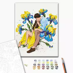 Картина за номерами: Квітуче кохання ©Alla Berezovska 40х50 Картина за номерами: Квітуче кохання ©Alla Berezovska 40х50