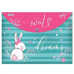 Папка-конверт 1Вересня на кнопці А4 "Bunny" ЦІНА ЗА 1 ПАПКУ Папка-конверт 1Вересня на кнопці А4 "Bunny" ЦІНА ЗА 1 ПАПКУ
