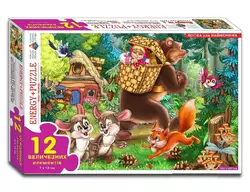 Гра-пазл "Маша та Ведмідь"  12 ел. в кор. Гра-пазл "Маша та Ведмідь"  12 ел. в кор.