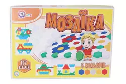 гр Мозаїка №3 0908 (10) ""Technok Toys"", 127 елементів, розмір деталі - 4 см, ігрове поле, в коробці