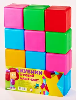 Кубики Великі "12 шт" 14067