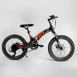 Дитячий спортивний велосипед 20 '' CORSO «T-REX» 70432 (1) магнієва рама, обладнання MicroShift, 7 швидкостей, зібраний на 75% Дитячий спортивний велосипед 20 '' CORSO «T-REX» 70432 (1) магнієва рама, обладнання MicroShift, 7 швидкостей, зібраний на 75%