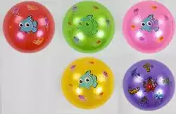 М'яч гумовий C 57113 (500) 5 кольорів, діаметр 17 см, вага 70 грамів