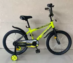 Велосипед 16 "дюймів 2-х колісний" CORSO "EX 16206 ручне гальмо, дзвіносок,доп.колеса, зібраний на 75%