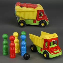гр Вантажівка з кеглями ""Multi truck"" 39220 (4) 3 кольори, ""Tigres""