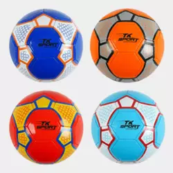 М`яч футбольний C 60506 (100) "TK Sport" 4 кольори, розмір №5, матеріал PVC, 280 грамів, гумовий балон, ВИДАЄТЬСЯ ТІЛЬКИ МІКС ВИДІВ