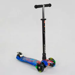 Самокат А 25595 / 779-1338 MAXI ""Best Scooter"" (1) пластмасовий, 4 колеса PU, СВІТЛО, трубка керма алюмінієва, d = 12см, в коробці Самокат А 25595 / 779-1338 MAXI ""Best Scooter"" (1) пластмасовий, 4 колеса PU, СВІТЛО, трубка керма алюмінієва, d = 12см, в коробці