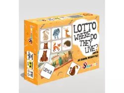 Розвиваюча настільна гра "Лото англійська Де вони живуть?/Lotto Where do they live?"