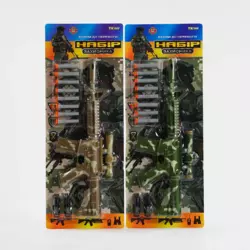 Автомат ТК 15029 (120/2) 2 кольори, “TK Group”, м’які патрони з присоскою, підставка для мішені, на листі Автомат ТК 15029 (120/2) 2 кольори, “TK Group”, м’які патрони з присоскою, підставка для мішені, на листі