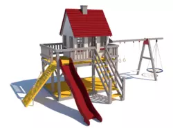 Детский комплекс Домик Принцессы (горка 1,5 м) Kidigo Детский комплекс Домик Принцессы (горка 1,5 м) Kidigo