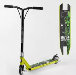 Самокат трюковий Best Scooter 57870 (1) HIC-система, Пегі, алюмінієвий диск і дека, колеса PU d-110 мм, ширина керма 52 см, висота 83 см, в коробці Самокат трюковий Best Scooter 57870 (1) HIC-система, Пегі, алюмінієвий диск і дека, колеса PU d-110 мм, ширина керма 52 см, висота 83 см, в коробці