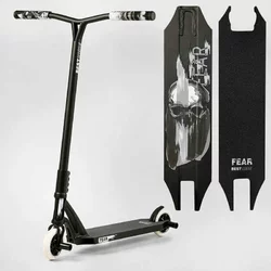 Самокат трюковий МТ-30377 Best Scooter (4) ""FEAR"", SCS-система, ПЕГИ, алюмінієвий диск та дека, колеса PU, d=115мм, ширина керма 58 см Самокат трюковий МТ-30377 Best Scooter (4) ""FEAR"", SCS-система, ПЕГИ, алюмінієвий диск та дека, колеса PU, d=115мм, ширина керма 58 см