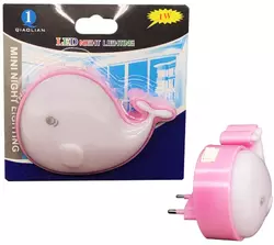 Нічник №QL-502 пл. LED 1шт на листі 40шт в пач. на розет. 220В фіг. Кіт (240) Нічник №QL-502 пл. LED 1шт на листі 40шт в пач. на розет. 220В фіг. Кіт (240)