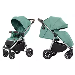 Прогулянкова коляска CARRELLO Bravo CRL-5512 Basil Green. Світла рама, ручка не регулюється/1/ Прогулянкова коляска CARRELLO Bravo CRL-5512 Basil Green. Світла рама, ручка не регулюється/1/