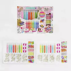 Набір бісеру ТК 1701-12 (48/2) ""TK Group"", намистини, вітражні фарби, брелки, в коробці Набір бісеру ТК 1701-12 (48/2) ""TK Group"", намистини, вітражні фарби, брелки, в коробці