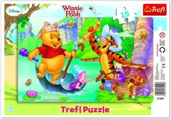 Пазли - (15 елм. Рамкою) - "Вперед за скарбами" / Дісней: Віні Пух /Trefl Пазли - (15 елм. Рамкою) - "Вперед за скарбами" / Дісней: Віні Пух /Trefl