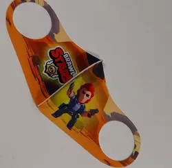 Маска Pitta Print S Brawl Stars Кольт Orange Маска Pitta Print S Brawl Stars Кольт Orange