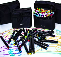 НАБІР ДВОСТОРОННІХ МАРКЕРІВ 60 ШТ НАБІР ДВОСТОРОННІХ МАРКЕРІВ 60 ШТ