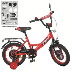 Велосипед дитячий PROF1 14д. Y1446-1 Original boy, SKD75,червоно-чорн.,ліхтар,дзвінок,дзерк.,дод.кол Велосипед дитячий PROF1 14д. Y1446-1 Original boy, SKD75,червоно-чорн.,ліхтар,дзвінок,дзерк.,дод.кол