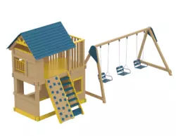 Дитячий комплекс Kantri з гойдалкою Kidigo Дитячий комплекс Kantri з гойдалкою Kidigo