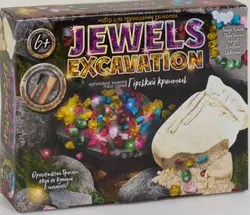 Набір для проведення розкопок "Jewels Excavation" JEX-01-02 каміння укр. (6) "Danko toys"