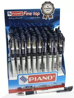 Ручка масляна, синя, 0,7мм, PT-555, Piano