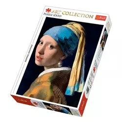 Пазли - (1000 елм.) - "Дівчинка з перлинами" / Арт колекція / Trefl Пазли - (1000 елм.) - "Дівчинка з перлинами" / Арт колекція / Trefl