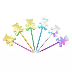 Ручка кулька з ведмедиком синя 12шт/уп, ST01045 Ручка кулька з ведмедиком синя 12шт/уп, ST01045