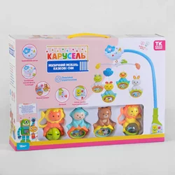 Карусель 27162 (18) ""TK Group"", ОЗВУЧУВАННЯ УКРАЇНСЬКОЮ МОВОЮ, ""Казкові сни"", 4 підвісок, світло, звук, в коробці Карусель 27162 (18) ""TK Group"", ОЗВУЧУВАННЯ УКРАЇНСЬКОЮ МОВОЮ, ""Казкові сни"", 4 підвісок, світло, звук, в коробці