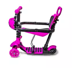 Самокат 5in1 "Божья коровка" Pink с бортиком Самокат 5in1 "Божья коровка" Pink с бортиком