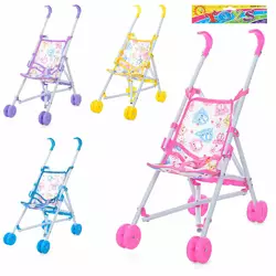 Візок D8808-45A для ляльки, прогулянковий, 33-17-41см., 4 кольори, кул., 19,5-54-9 см. Візок D8808-45A для ляльки, прогулянковий, 33-17-41см., 4 кольори, кул., 19,5-54-9 см.