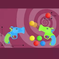 Пістолет L 003 (480/2) 2 кольори, 3 кульки, у пакеті Пістолет L 003 (480/2) 2 кольори, 3 кульки, у пакеті