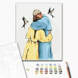 Картина за номерами: Міцні обійми ©Alla Berezovska 40х50 Картина за номерами: Міцні обійми ©Alla Berezovska 40х50