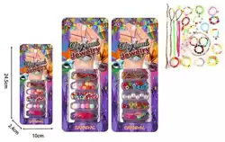 Набір бісеру 22065 (480/2) ""Carnival"", 2 види, намистини, браслет, нитки, на листі Набір бісеру 22065 (480/2) ""Carnival"", 2 види, намистини, браслет, нитки, на листі