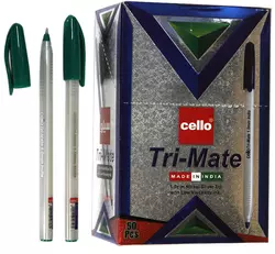 Ручка масляна, зелена, 1,0мм,  Арт.CL-1779/Tri Mate  Імп. Ручка масляна, зелена, 1,0мм,  Арт.CL-1779/Tri Mate  Імп.