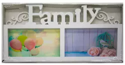 Рамка №Q1702 для фото пл. прямокут. 2фото біл. кол. (72) Рамка №Q1702 для фото пл. прямокут. 2фото біл. кол. (72)