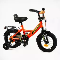 Велосипед 12"" дюймів 2-х колісний ""CORSO"" MAXIS CL-12116 (1) ручне гальмо, дзвіночок, сидіння з ручкою, додаткові колеса, ЗІБРАНИЙ НА 75% у коробці