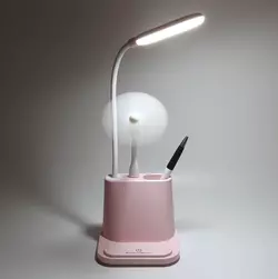 Портативна настільна LED лампа c Power Bank DESK LAMP 1200Mah рожевий Портативна настільна LED лампа c Power Bank DESK LAMP 1200Mah рожевий