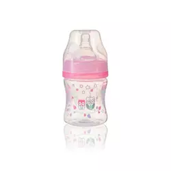 Пляшка антиколікова з широким отвором (Рожевий) 120 мл. (0+) "BabyOno"