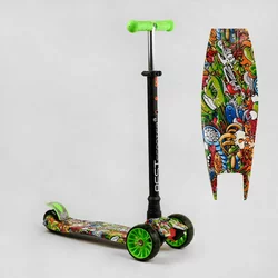 Самокат триколісний MAXI S - 11203 (1) “Best Scooter”, кермо знімне, колеса PU зі світлом, переднє 130х25 мм, задні здвоєні 80х45 мм, в коробці Самокат триколісний MAXI S - 11203 (1) “Best Scooter”, кермо знімне, колеса PU зі світлом, переднє 130х25 мм, задні здвоєні 80х45 мм, в коробці