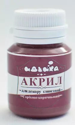 Акрил для декору "Горіхово-коричневий", 20мл 98257 Акрил для декору "Горіхово-коричневий", 20мл 98257