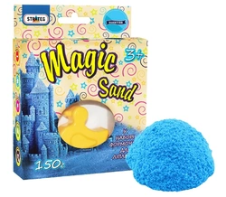 Magic sand блакитний з ароматом чорниці, з формочкою 0,150 кг, у кор-ці14см-11см-3,2см