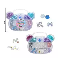 Набір бісеру N 106-2 (168/2) плетіння браслета, мотузка, у боксі Набір бісеру N 106-2 (168/2) плетіння браслета, мотузка, у боксі